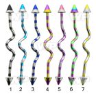 817rue0 zebra striped ion plated 316l steel industrial zig zag 