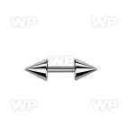 8m6us steel fake plug 5mm cones 1 2mm bar ear lobe piercing