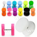 8mqa1 acrylic fake cheater plug out o ring ear lobe piercing