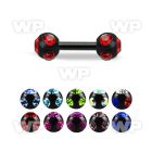 8mrjc40 ion plated 316l steel fake cheater plug 4mm multi jewel ear lobe piercing