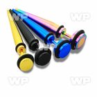 8rrm ion plated surgical steel fake taper o ring s size 6mm belly piercing