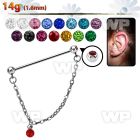 8u131k 316l steel industrial barbell 14g 1 6mm 5mm press fit 