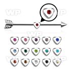 8u13xkk 316l steel industrial barbell 1 6mm 5mm cone casted arr 