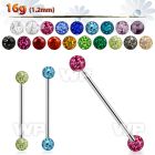 8uda03 surgical steel industrial barbell 1 2mm 4mm resin covere 