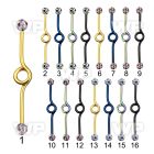 8ur4das7 ion plated 316l steel industrial loop barbell 1 6mm 5mm 