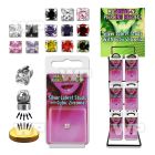 a2m2jg rack w assorted magnetic silver labret stud studs round belly piercing