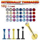 b4r6ks ion plated 316l steel labret stud 1 2mm an internally lower lip piercing