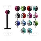 b4rdazw ion plated 316l steel labret stud 1 2mm 3mm ferido glued lower lip piercing