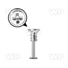 b4w36ok surgical steel labret stud 1 2mm cross screw top lower lip piercing