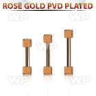 bbettd25 rose gold steel eyebrow barbell w 2 2.5mm dices