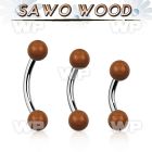 bnsw5 organic belly banana w steel post w 5mm sawo wood balls