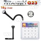box w 16 black titanium g23 nose screws 1mm w cystals