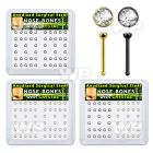 box w 52 anodized steel nose bone 0.8mm w 2mm crystal top