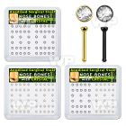 box w 52 anodized steel nose bones 1mm w 2mm crystal top