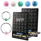 brnhm42 board w 30 925 silver seamless ring 20g w 3mm opal