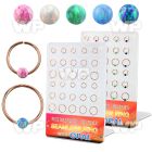 brnhm44 board w rose gold plated silver seamless ring w 3mm opal