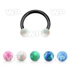 cbetop4 anodized steel circular barbell w 4mm opal balls