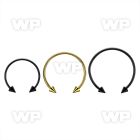 cbmtcn4l xxl anodized steel circular barbell, 14g w 4mm cones