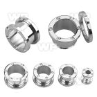 d3cmi surgical steel screw fit flesh tunnel plug crystals on ear lobe piercing