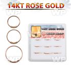dr14nh2 box w 14kt rose gold endless nose hoop