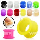 dr38 st ard silicone double flare flesh tunnel plug ear lobe piercing