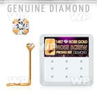 drsc15 box w 9 14kt rose gold nose screws w genuine diamonds