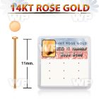 drys27 box w 14kt rose gold bend it nose stud round flat top