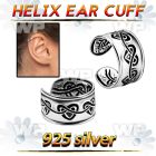 ehvcf18 925 silver helix ear cuff w a conected hearts design