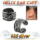 ehvcf20 sterling silver helix ear cuff with a chainlinks design