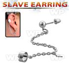 erbdlit stainless steel fake slave helix clip w lightning symbol