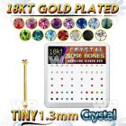 et4yfj box w silver 925 nose bone 18k gold plated tiny 1 25mm nose piercing