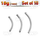 f4ueti pack high polishe surgical steel micro banana posts1 0mm 