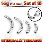 f4ueyi8u pack surgical steel micro banana posts internal threading 