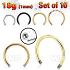f64eti pack surgical steel cbr horseshoe posts 1 0mm threading 