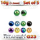 fh4rks pack 2 5mm ion plated g23 titanium ballsthreading 1 2mm 