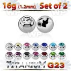 fhc403 pack 4mm g23 titanium ballspress fit crystal threading 