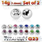 fhc4s pack 5mm g23 titanium ballspress fit color crystals threa belly piercing