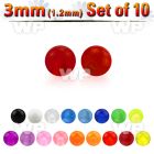 fhq4z pack 3mm acrylic uv balls 1 2mm threading 