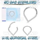 g3i3xes presterilized steel hinged segment clicker cz pear