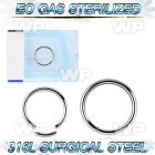 g3wiey presterilized implant grade steel segment ring 16g