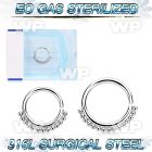 g3wmu presterilized flexible steel septum hoop lined balls