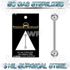 g443 316l steel tongue bar 1 6mm 5mm ball tongue piercing