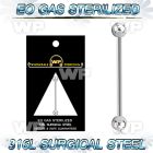 g448u1 sterilized implant grade steel industrial barbell