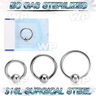 g46aeyi sterilized implant grade steel ball closure ring 4mm