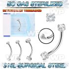 g4uwk6g8 presterilized steel bananabell 16g cz internal