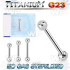 gh4443 g23 titanium tongue bar 1 6mm 5mm ball tongue piercing