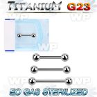 gh44umi g23 titanium nipple barbell 1 6mm 5mm ball nipple piercing