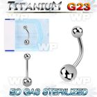gh4u3 g23 titanium belly ring 5mm 6mm plain titanium ball belly piercing