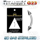 gh4uw6u g23 titanium micro banana 1 2mm 3mm cones eyebrow piercing