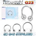 gh64w40 presterilized titanium circular bar 16g balls